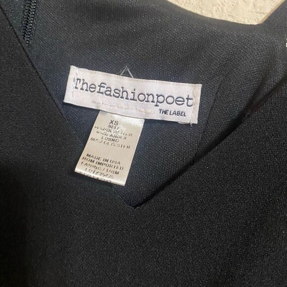 SAKS OFF FIFTH Asymmetric Slip Midi Dress in Black - Picture 6 of 6